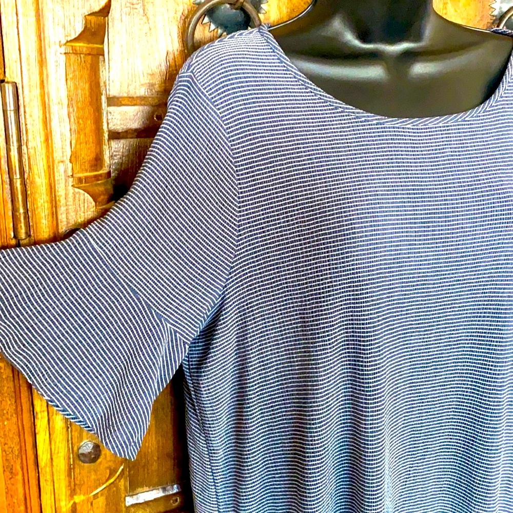 NWT LC Lauren Conrad NWT Blue and White Size XL Blouse
